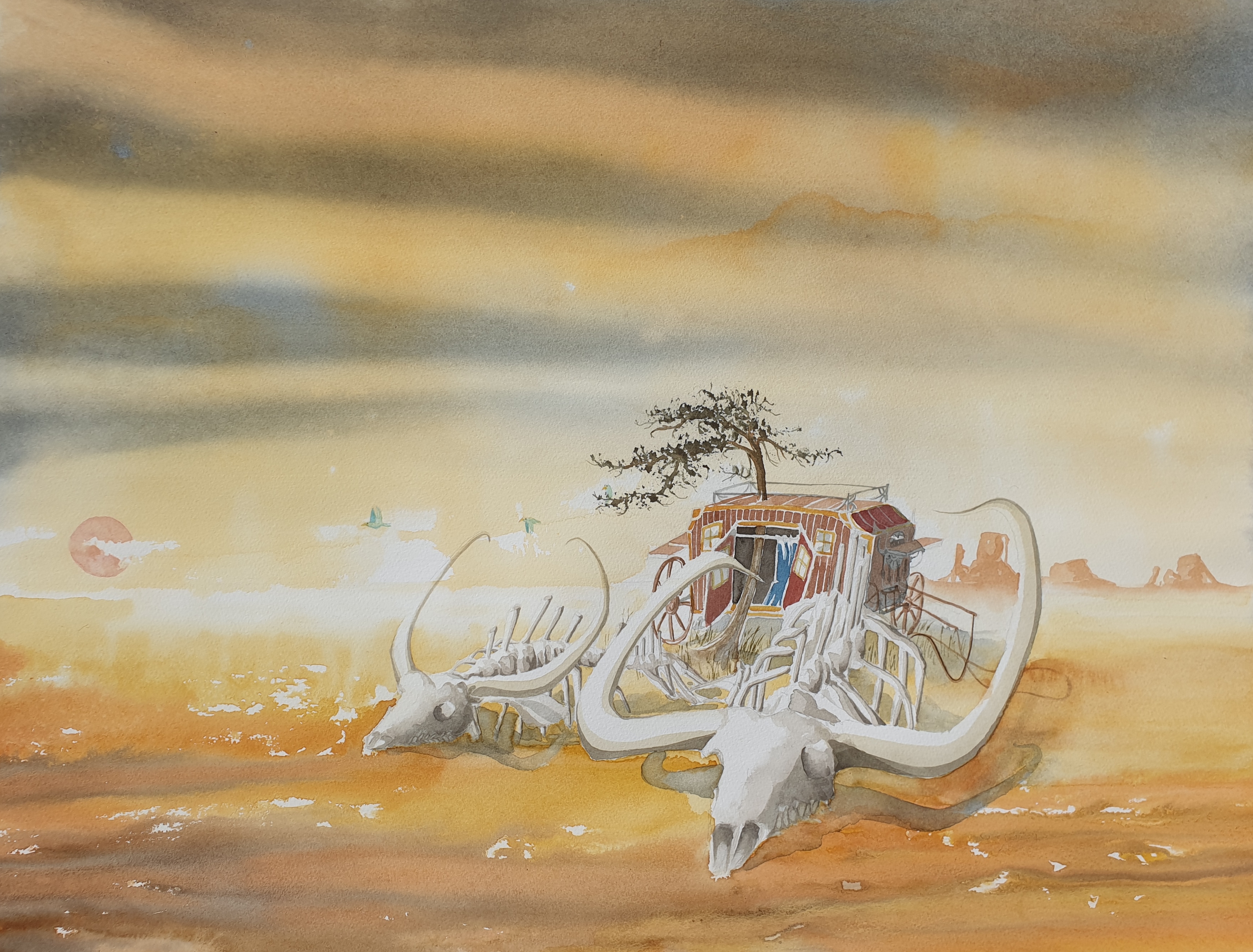 Underdukningen, 50 x 70 cm